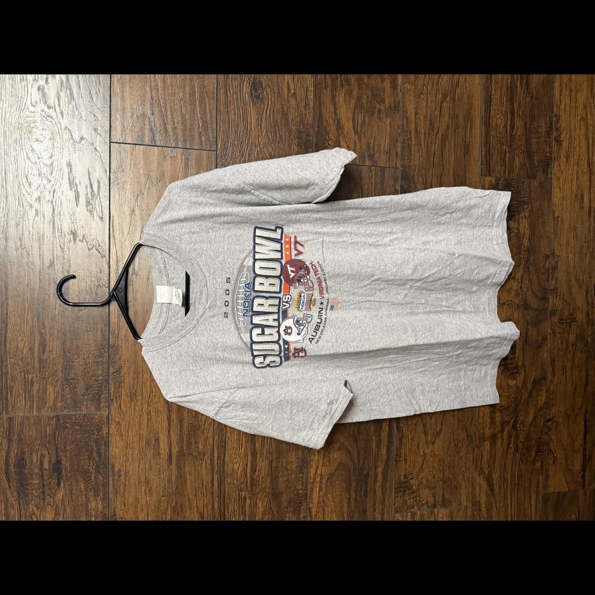 Sugar Bowl 2005 Football TShirt Auburn Vs Virginia Tech Xl